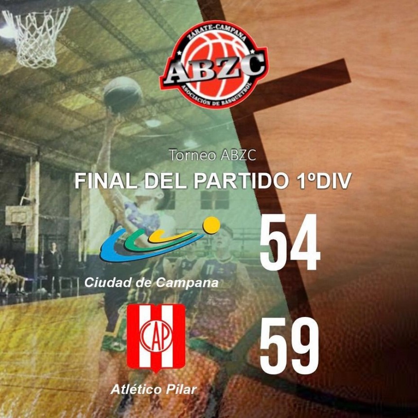 Atletico Pilar derroto como visitante a Ciudad de Campana por 59 a 54