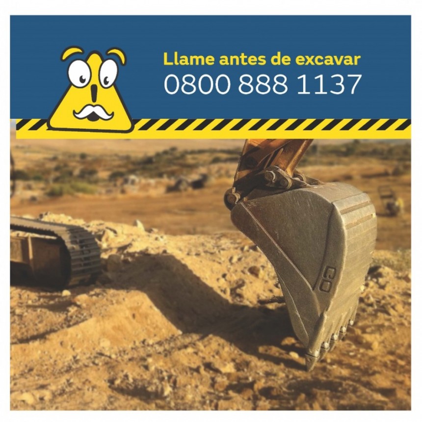 “Llame antes de excavar” la campaña de seguridad de Naturgy