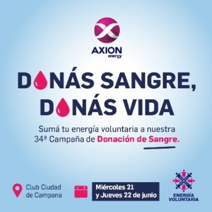 ¡Sumate a donar sangre y salvá vidas!
