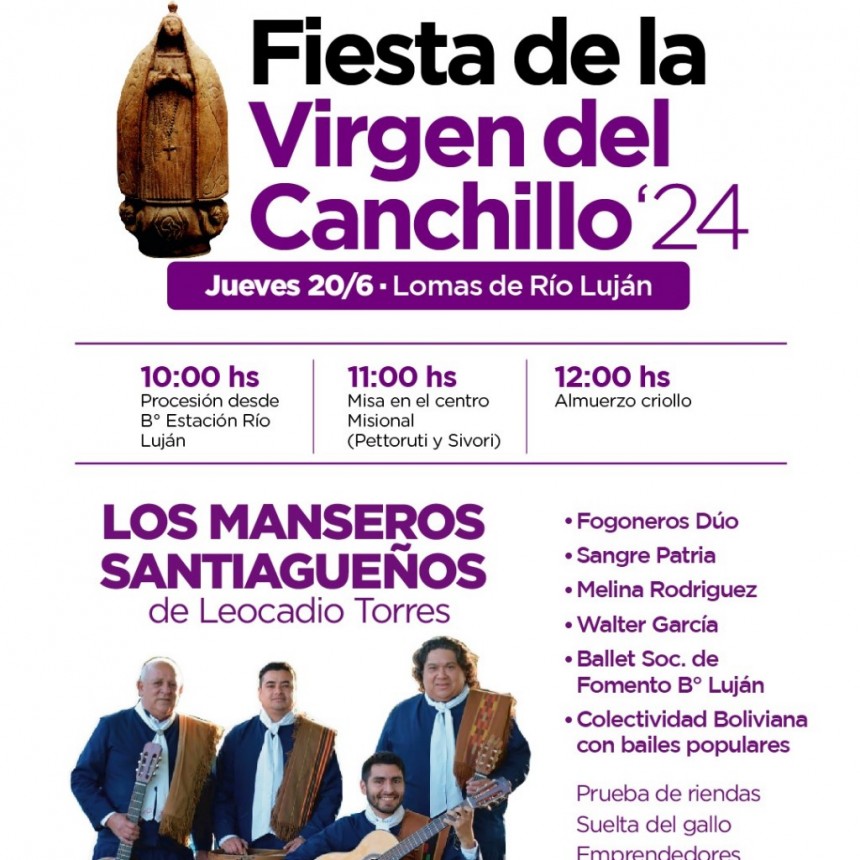 Se viene una nueva Fiesta de la Virgen del Canchillo