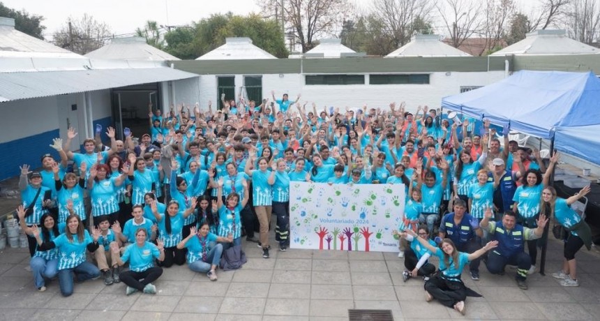 #VoluntariosEnAcción de Tenaris: Más de 400 personas transformaron dos escuelas de Campana