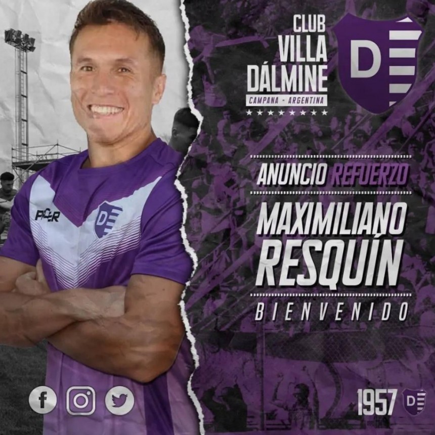 Llegó el tercer refuerzo para Villa Dálmine
