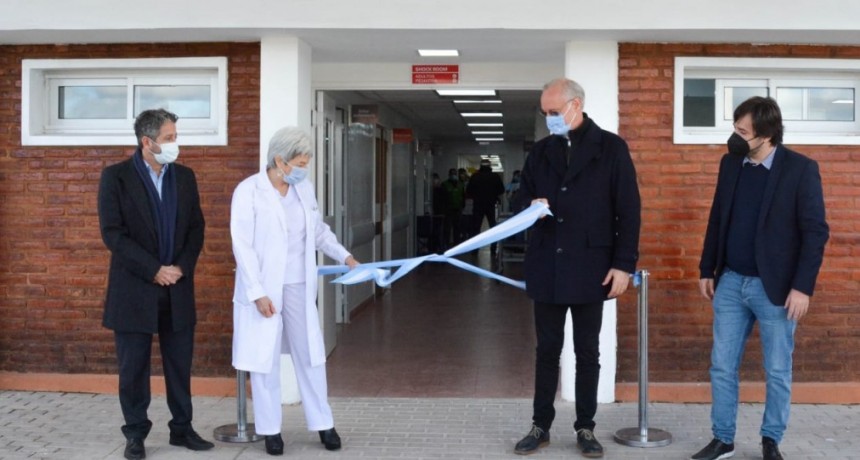 GOLLAN Y KREPLAK INAUGURARON LA NUEVA GUARDIA DEL HOSPITAL H&Eacute;ROES DE MALVINAS DE MERLO