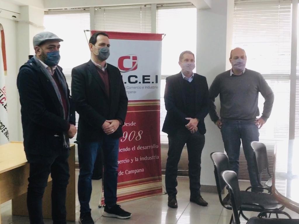 Roses acompañó la visita del senador Gabino Tapia