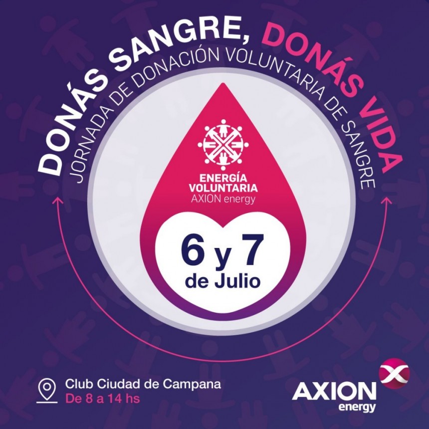 En el día de Campana doná sangre en el Club Ciudad