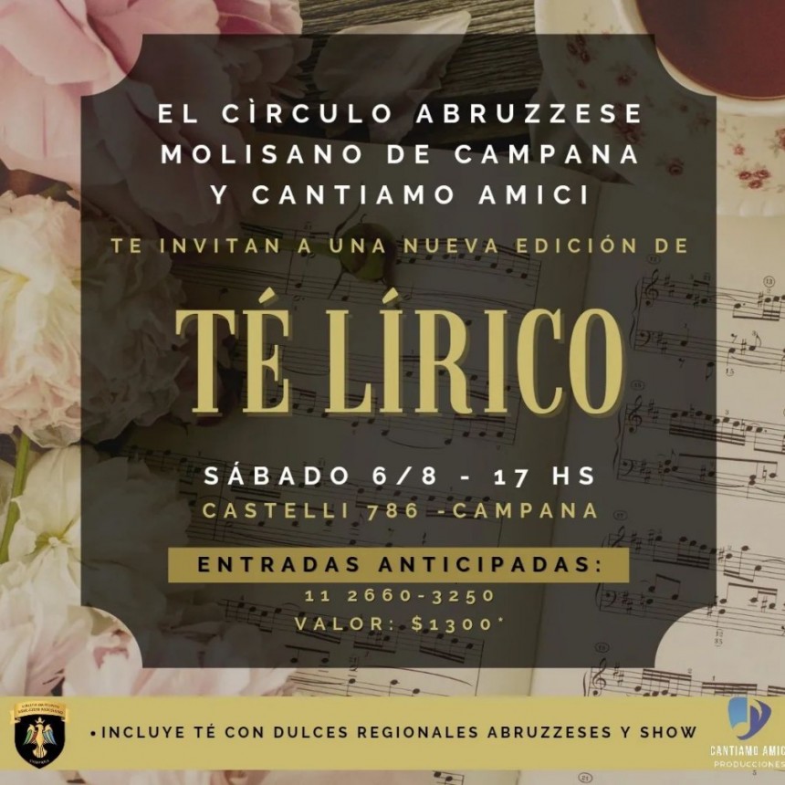 TE LIRICO EN EL CIRCULO ABRUZZESE