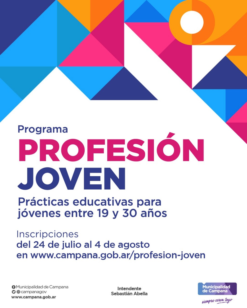 El Municipio lanzó el programa “Profesión Joven” con el fin de facilitar la transición al mundo laboral