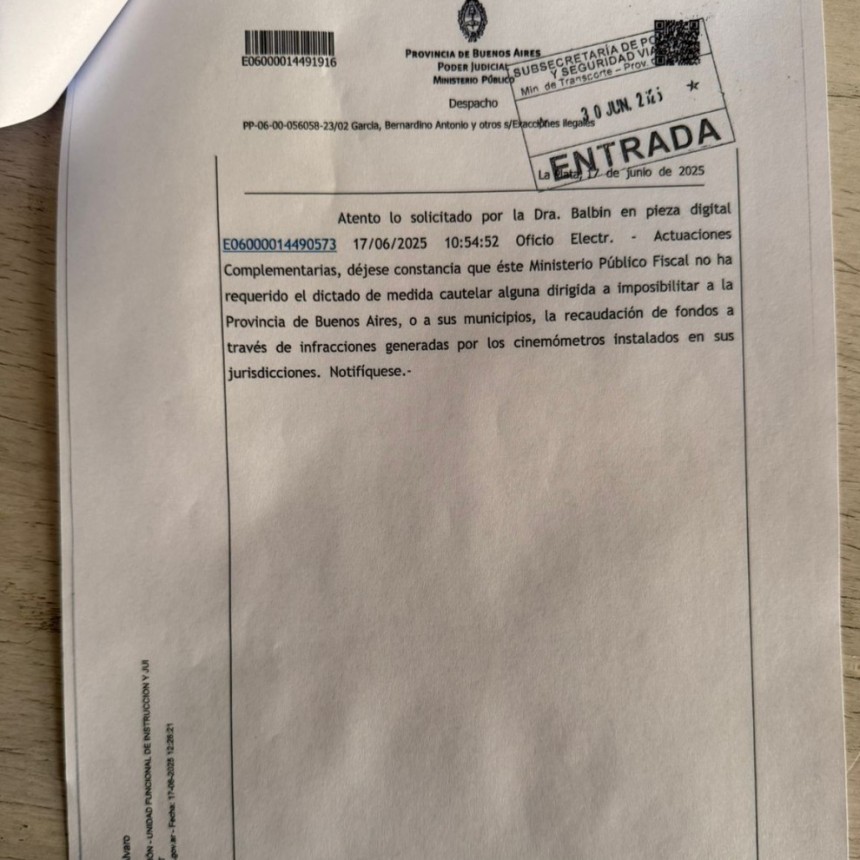 CECAITRA  LA JUSTICIA RATIFICÓ EL FUNCIONAMENTO DE LOS RADARES  