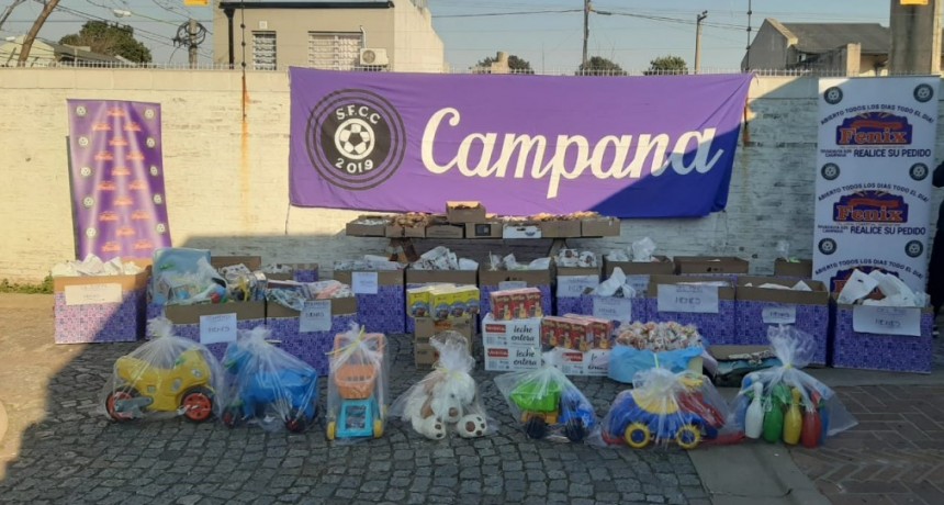 La sonrisa de un ni&ntilde;o otro golazo solidario de la Seleccion de Futbol de Campana