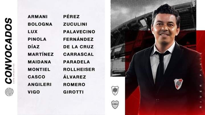RIVER PLATE CON PLANTEL DEFINIDO PARA ENFRENTAR A BOCA JUNIORS