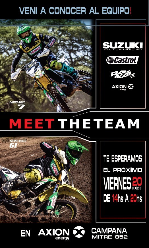 El equipo Suzuki Castrol Radikal Team llega mañana a Campana