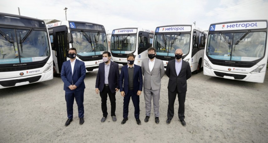 SAN MARTÍN : Kicillof participó de la presentación de inversiones en transporte público 