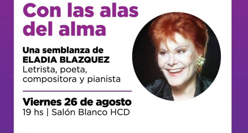 Se viene un homenaje a la cantante de tango Eladia Blázquez