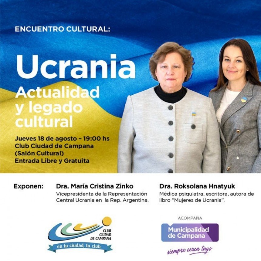 Se anunció la charla “Ucrania: Actualidad y Legado Cultural”