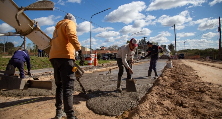 Importantes avances en la repavimentación de la calle Vigalondo 