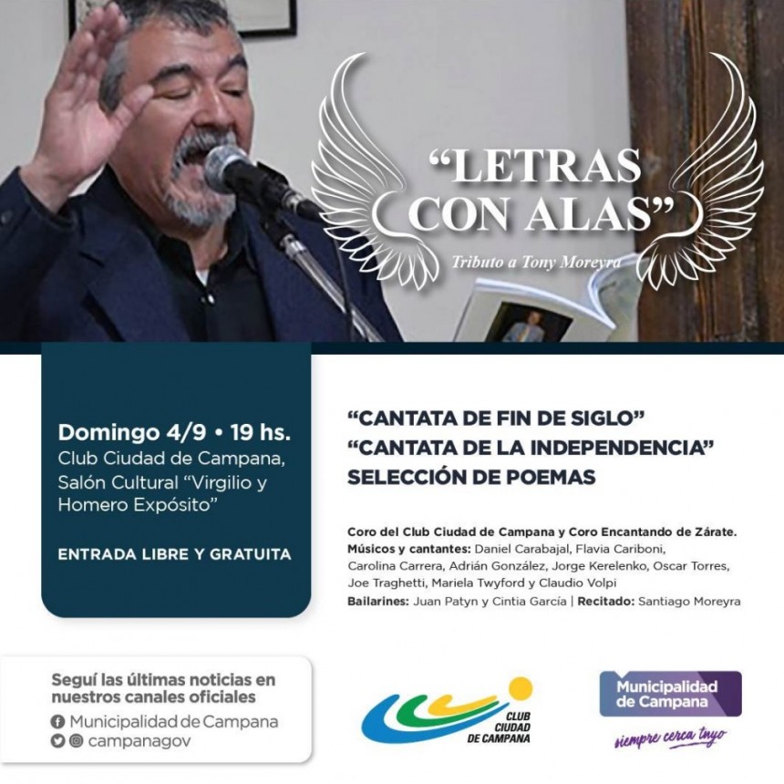 Tony Moreyra será homenajeado a un año de su fallecimiento 