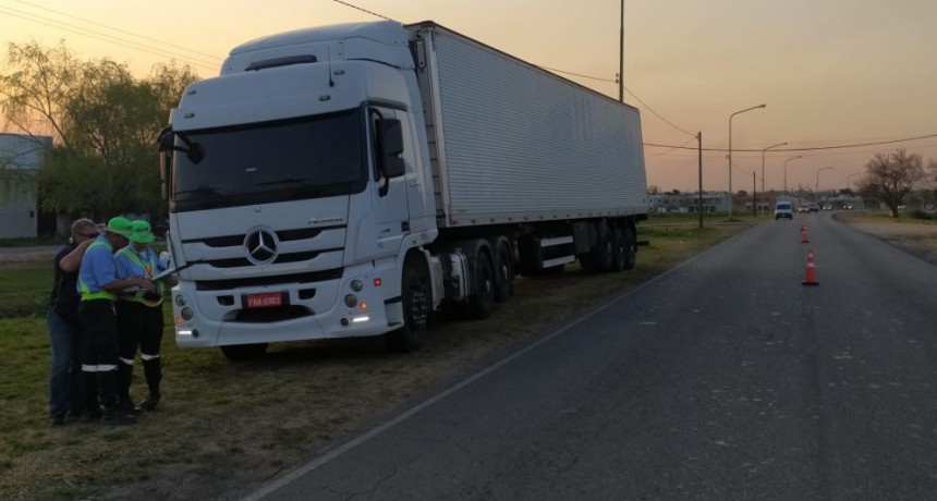 Controles de tránsito pesado: secuestran camiones en la avenida Alfonsín