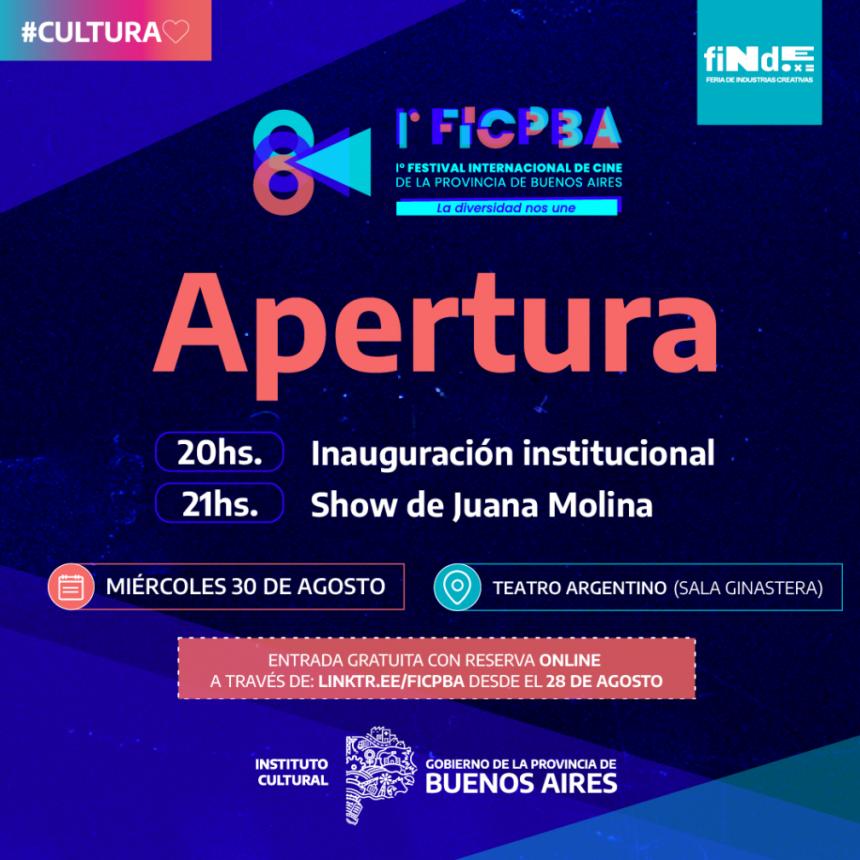 SE ANUNCIA LA CEREMONIA DE APERTURA DEL FESTIVAL INTERNACIONAL DE CINE DE LA PROVINCIA DE BUENOS AIRES