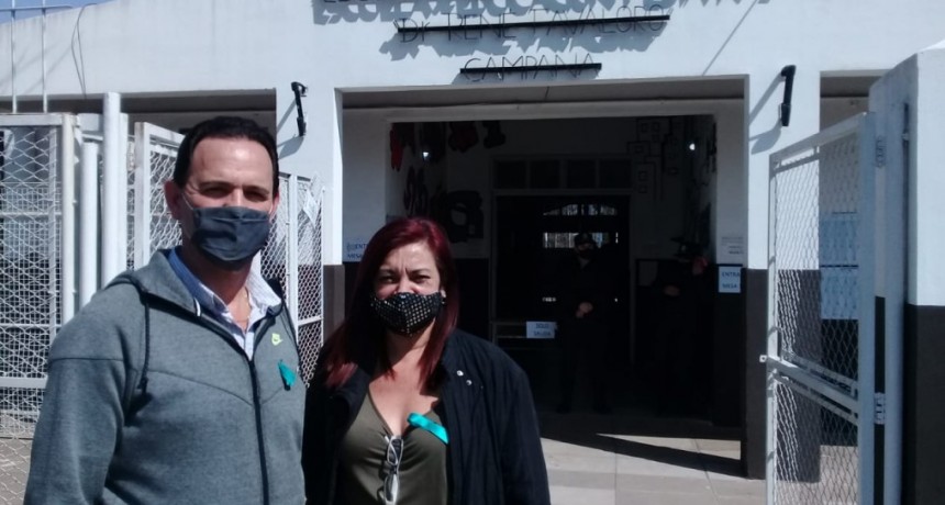 Octavio Lagar y Katty Altimari emitieron su voto