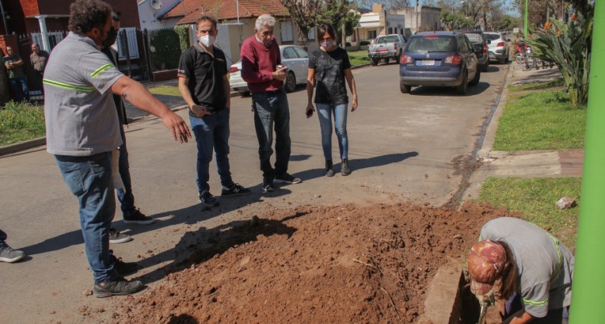 El Municipio ahora regulariza las conexiones cloacales de la calle Matheu 