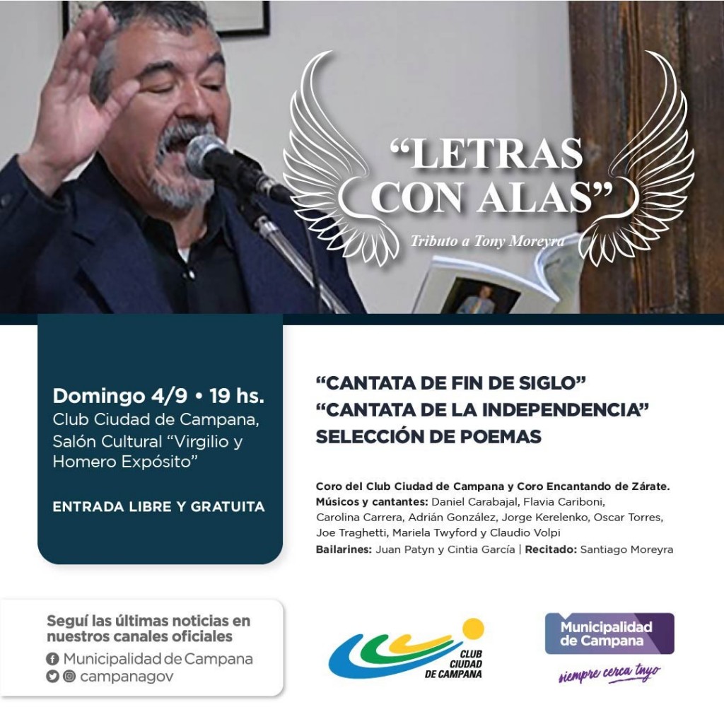 Tony Moreyra será homenajeado a un año de su fallecimiento 