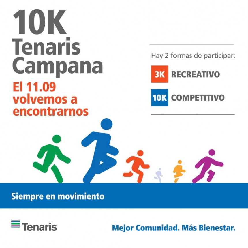 Se realizó la 17º Edición de la Maratón Tenaris 10K
