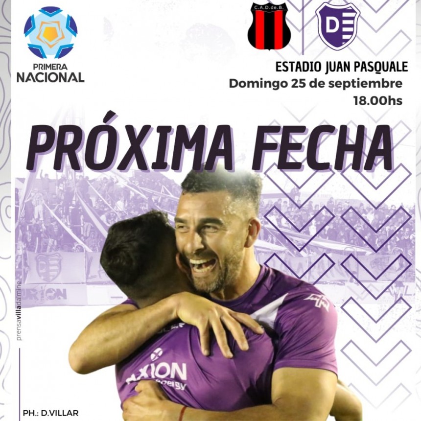 Villa Dálmine juega el domingo en el Bajo Belgrano