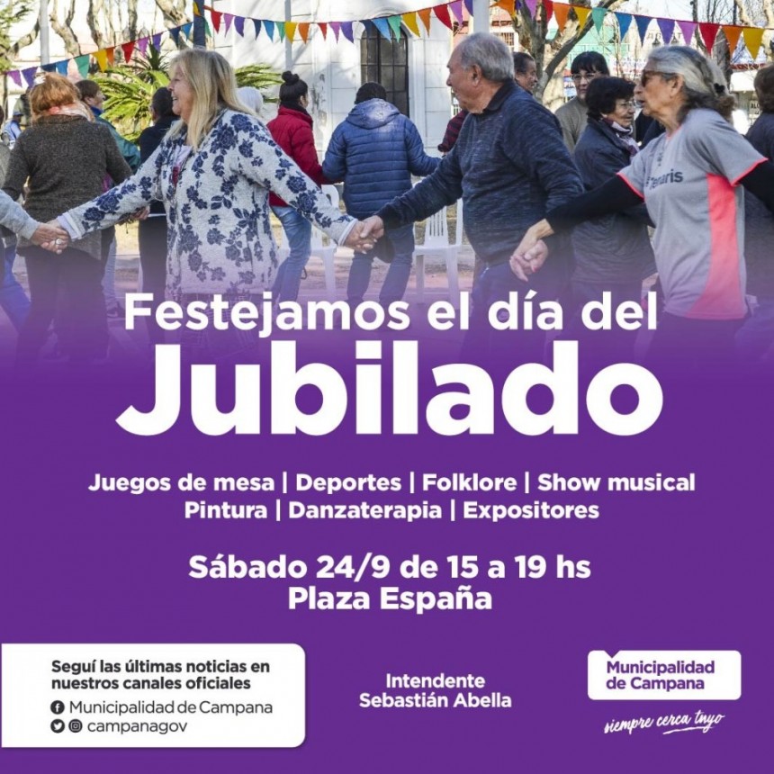 Invitan a los jubilados a celebrar su día con una gran fiesta en la Plaza España