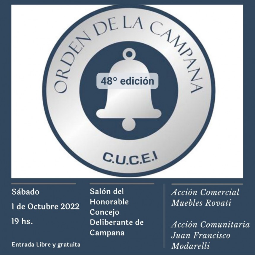 Se prepara una nueva edición de la Orden de la Campana