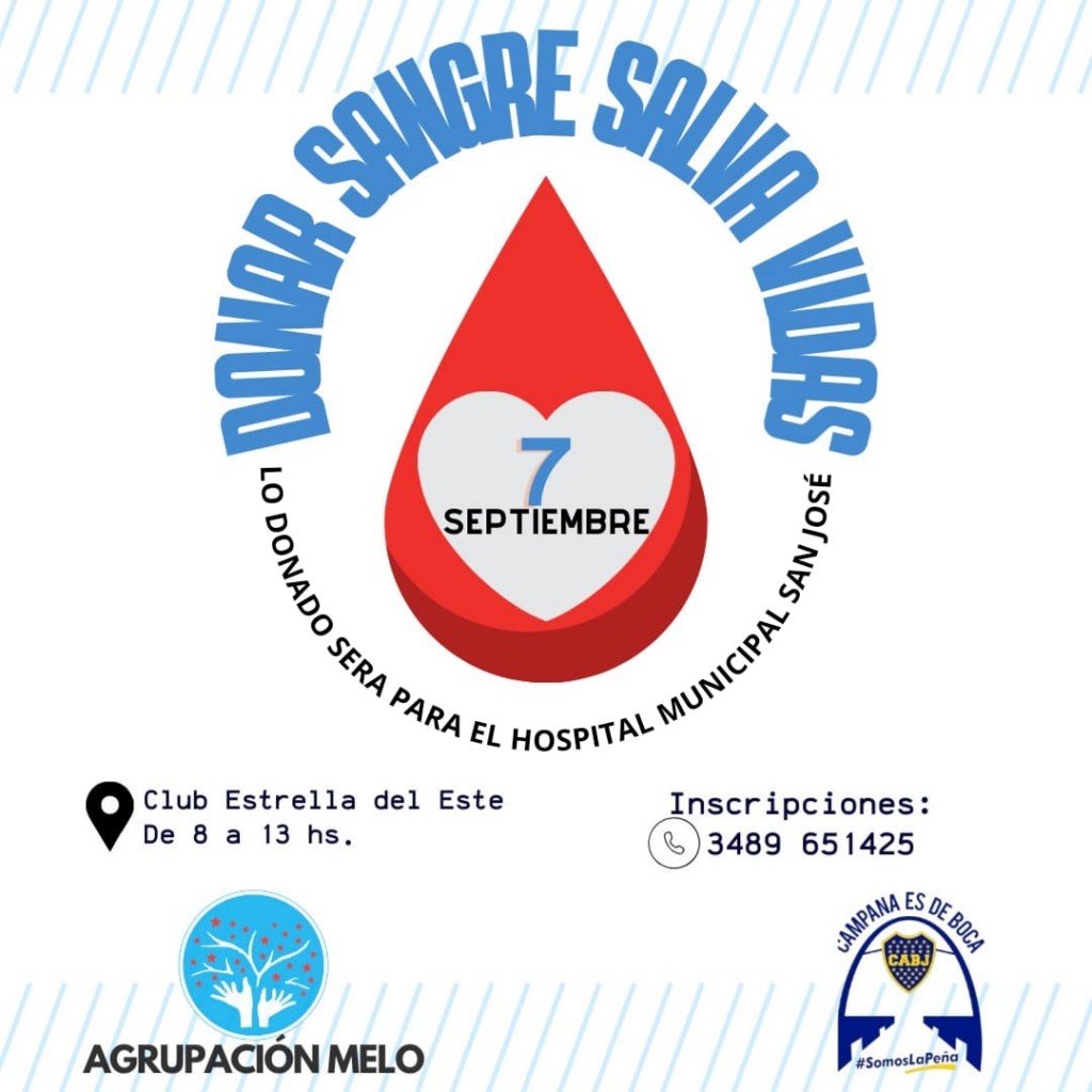 Este jueves habrá una campaña de donación de sangre para el Hospital San José