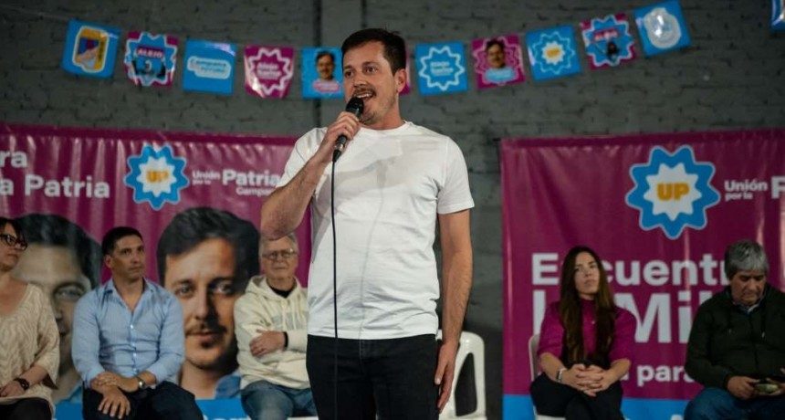 Alejo Sarna: “Salgamos a dar una demostración de militancia, compromiso y amor por la Patria”