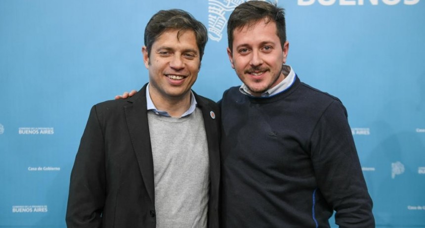 Alejo Sarna junto a Kicillof anuncia financiamiento para el pago del bono a los municipales