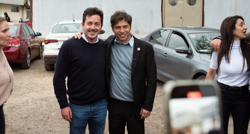 Axel Kicillof reafirmó el apoyo a Alejo Sarna como Intendente