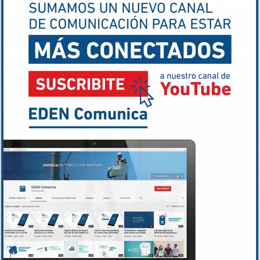 EDEN lanza su canal de YouTube