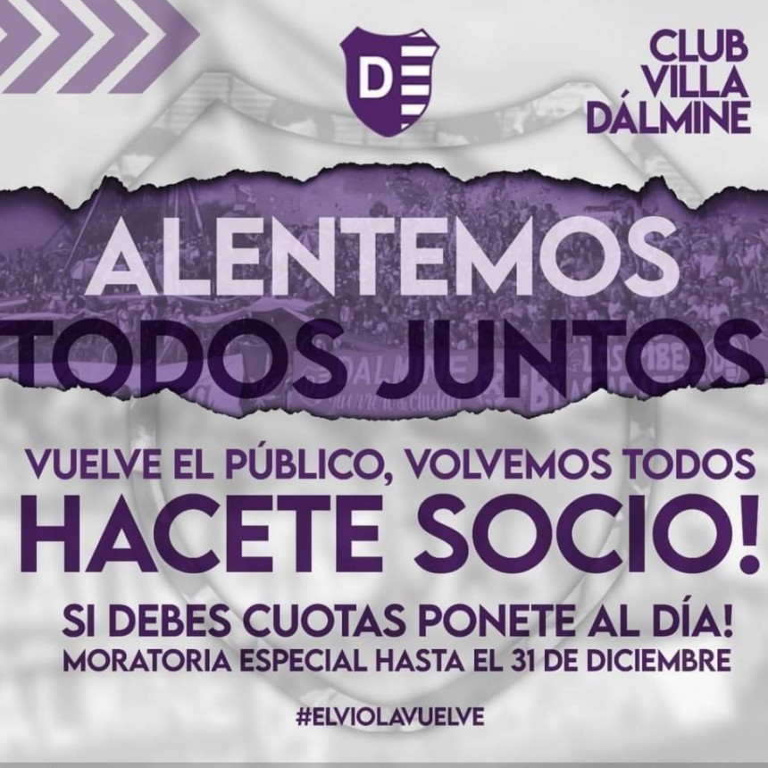 VILLA DALMINE vs F.C.OESTE solo con socios
