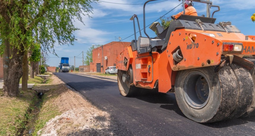El barrio San Jacinto suma nuevas calles de asfalto