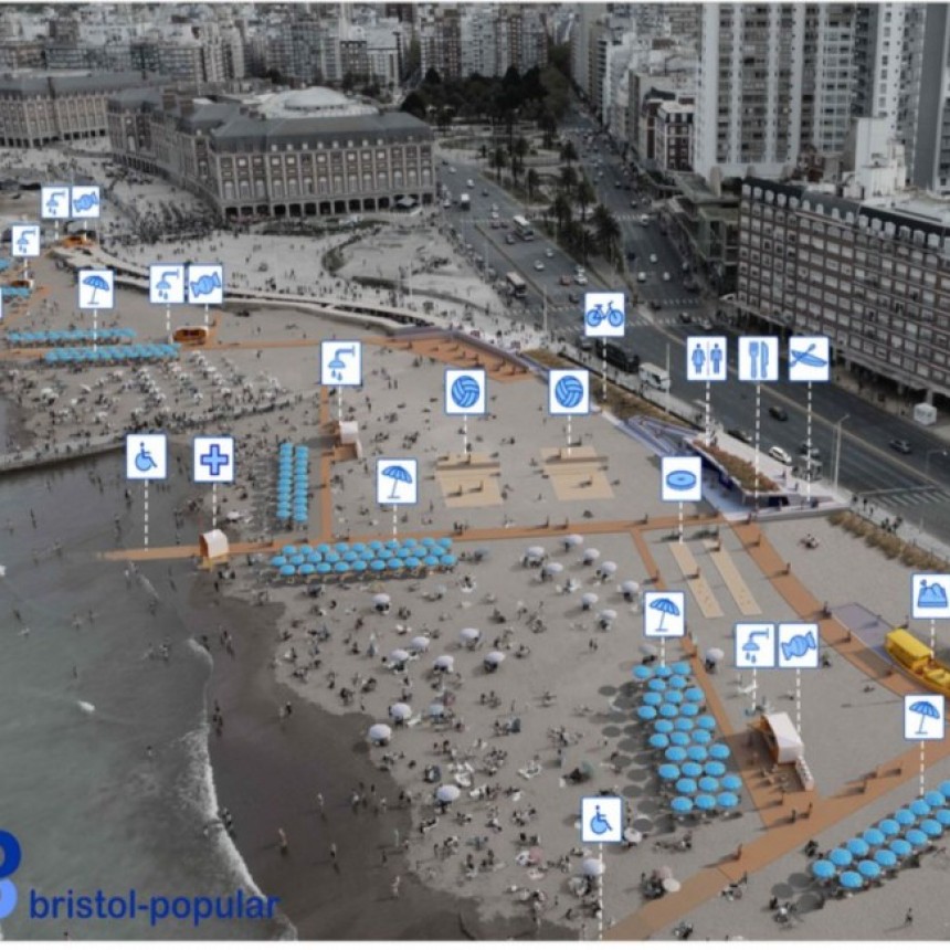 Mar del Plata todo el año Histórico : un gran paso en la licitación de las playas Bristol y Popular