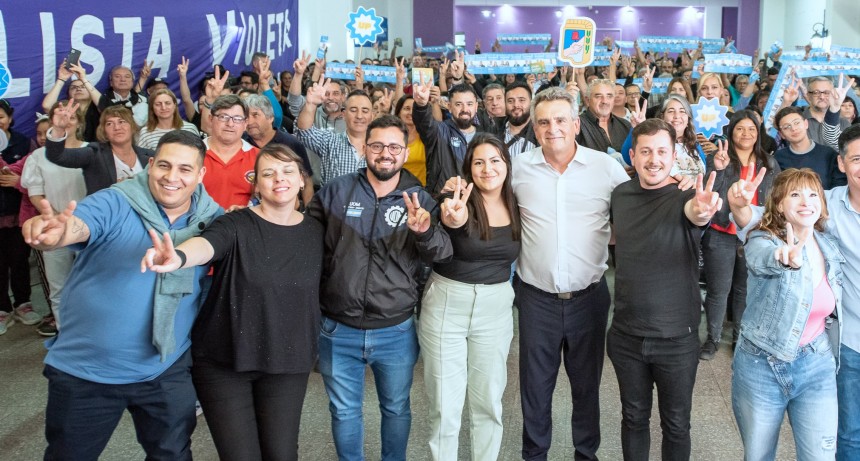 Agustín Rossi respaldó la candidatura de Alejo Sarna en un encuentro militante