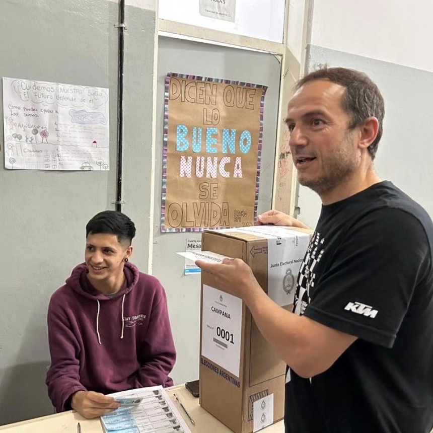 Madrugador voto de Sebastián Abella