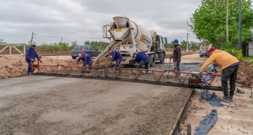 El Municipio avanza con la repavimentación de la avenida Bellomo