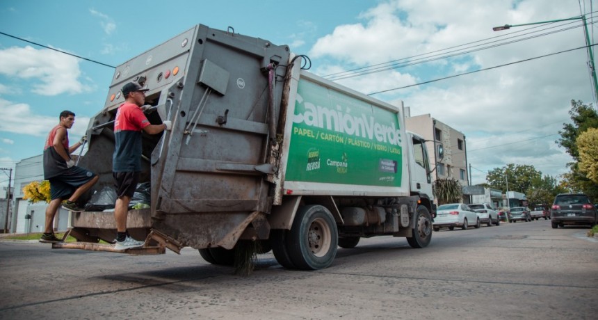Informan el cronograma de recolección de residuos para el fin de semana largo 