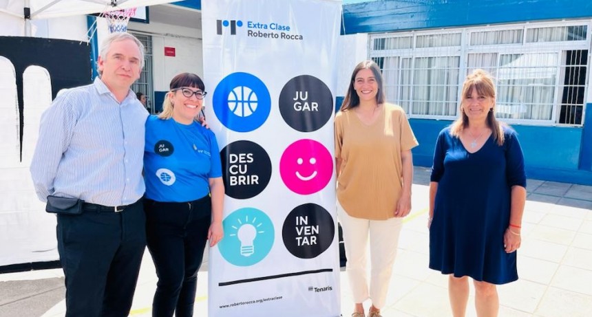 Elisa Abella acompañó a los alumnos de la Escuela Primaria N°10 que participaron de “Extra Clase Roberto Rocca”