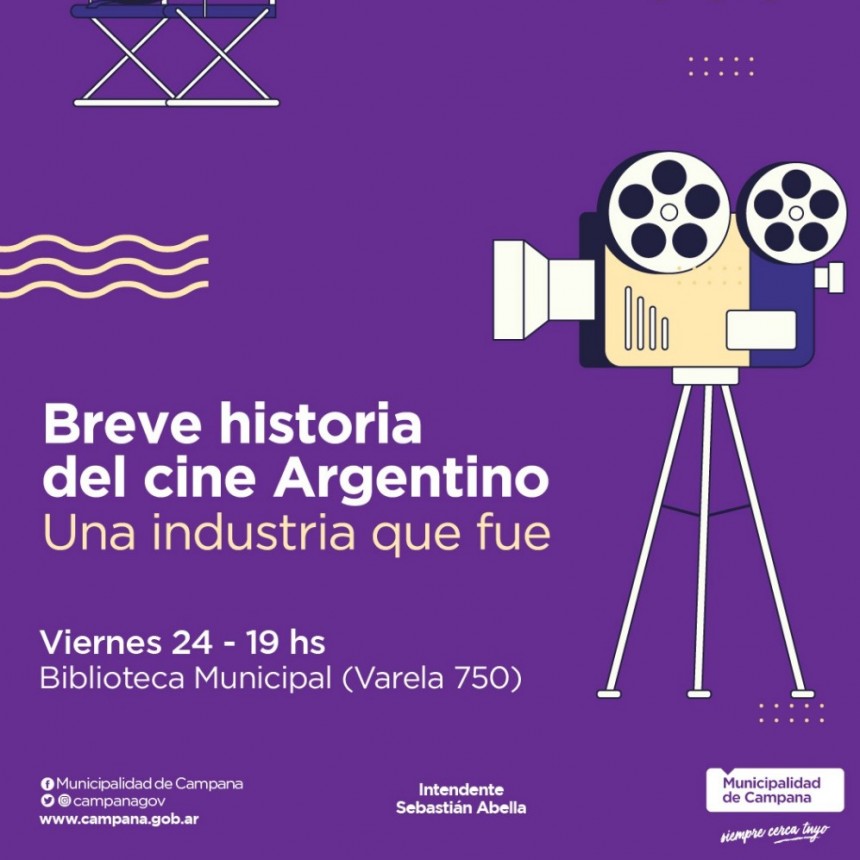 Este viernes se realizará la conferencia “Breve historia del cine argentino: una industria que fue”