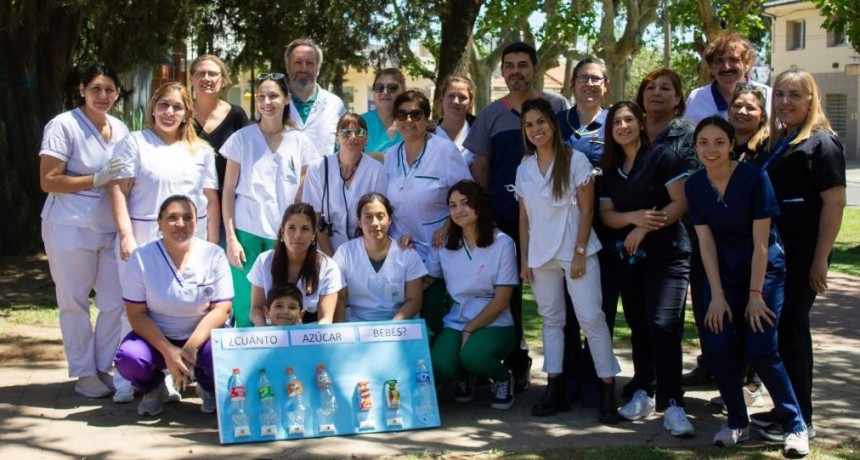 Se realizó una jornada de concientización sobre la Diabetes en la plaza Italia