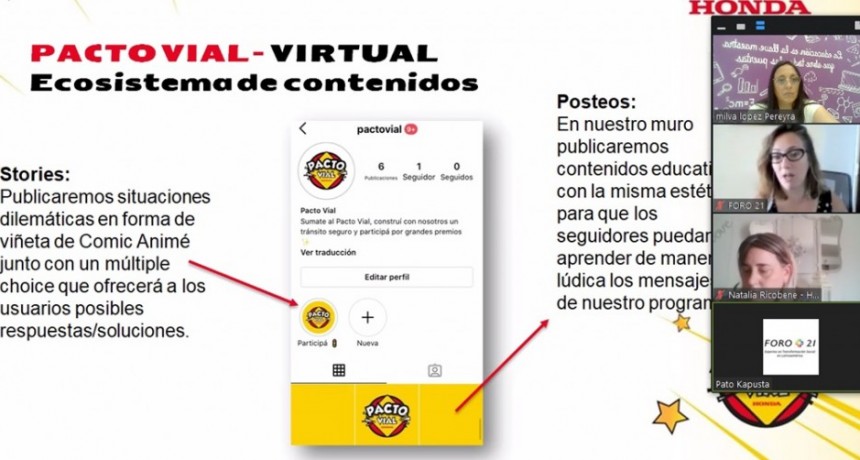 El Municipio acompa&ntilde;a el programa &ldquo;Pacto Vial&rdquo; de Honda Motor 