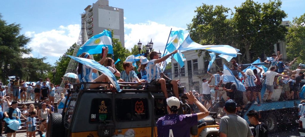 Los festejos en Campana por la obtención de la Copa del Mundo
