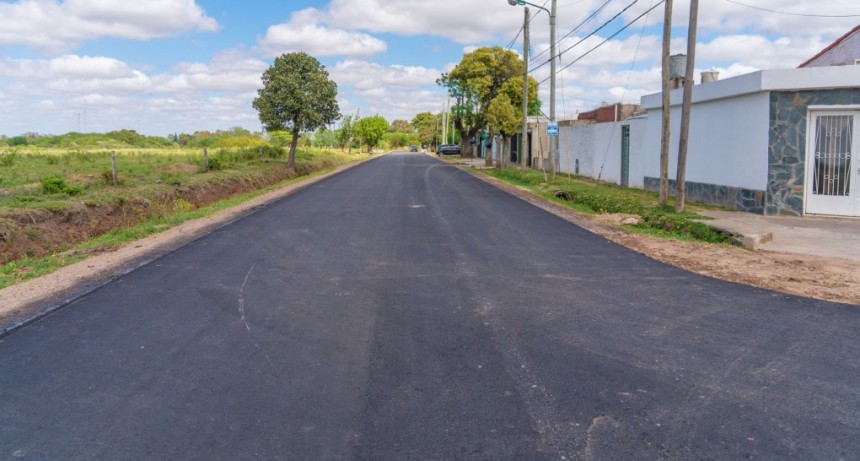  El barrio Dallera ahora tiene más cuadras de asfalto