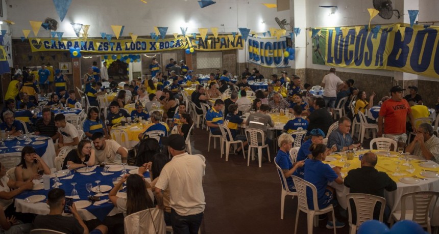 Abella acompañó los festejos de fin de año de la peña “Campana es de Boca”