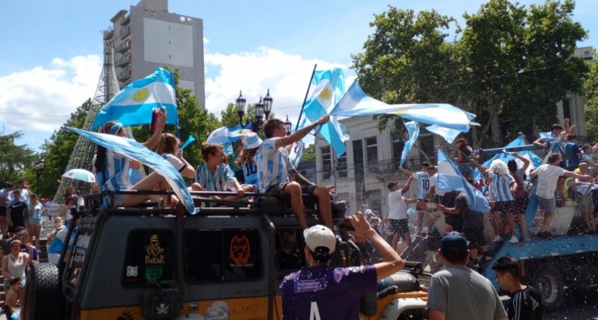 Los festejos en Campana por la obtención de la Copa del Mundo