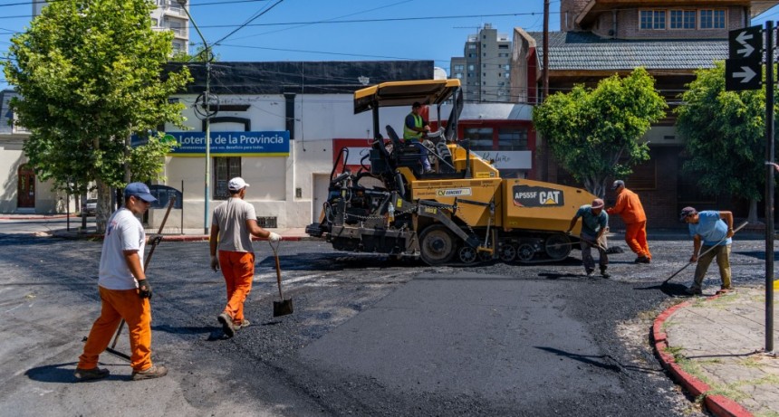 El Municipio completó el reasfaltado de las calles del casco céntrico 
